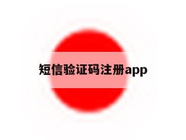 短信验证码注册app