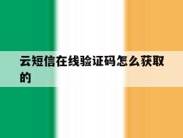 云短信在线验证码怎么获取的