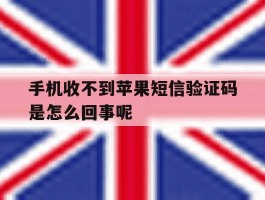手机收不到苹果短信验证码是怎么回事呢