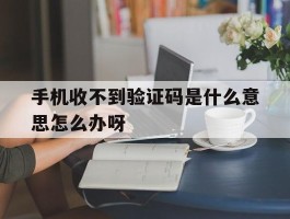 手机收不到验证码是什么意思怎么办呀