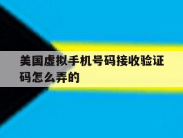 美国虚拟手机号码接收验证码怎么弄的