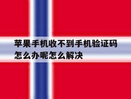 苹果手机收不到手机验证码怎么办呢怎么解决