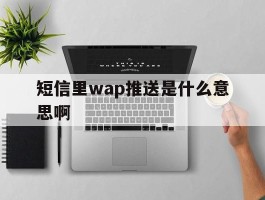 短信里wap推送是什么意思啊