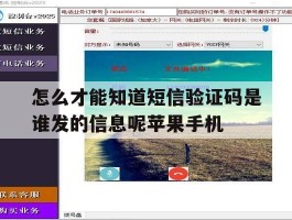 怎么才能知道短信验证码是谁发的信息呢苹果手机