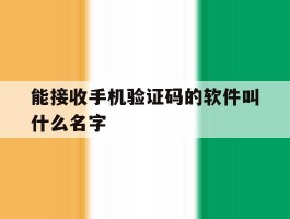 能接收手机验证码的软件叫什么名字