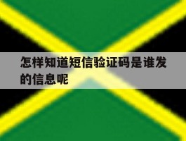怎样知道短信验证码是谁发的信息呢
