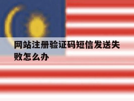 网站注册验证码短信发送失败怎么办