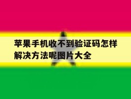 苹果手机收不到验证码怎样解决方法呢图片大全