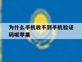 为什么手机收不到手机验证码呢苹果