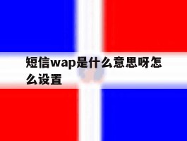 短信wap是什么意思呀怎么设置
