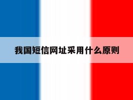 我国短信网址采用什么原则